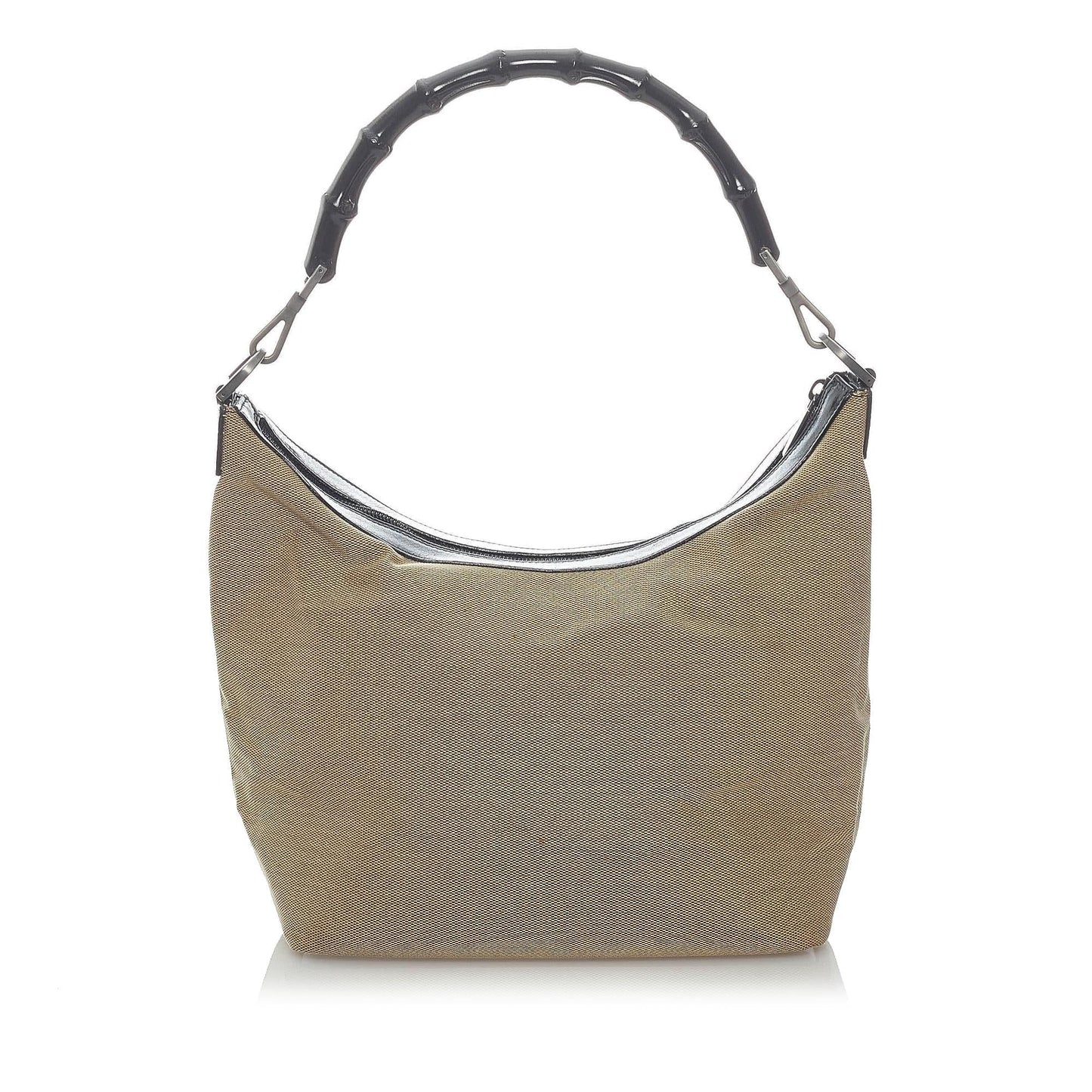 Gucci Bamboo Canvas Shoulder Bag (UFHCRv)