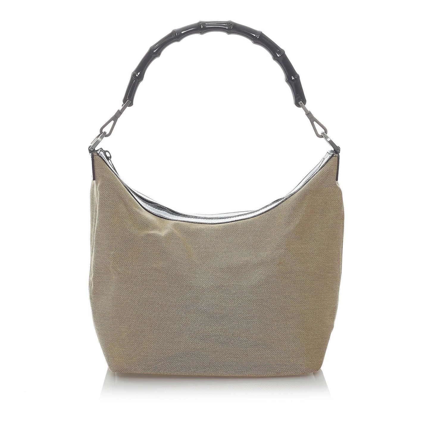 Gucci Bamboo Canvas Shoulder Bag (UFHCRv)