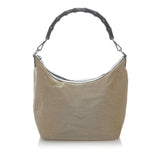 Gucci Bamboo Canvas Shoulder Bag (UFHCRv)