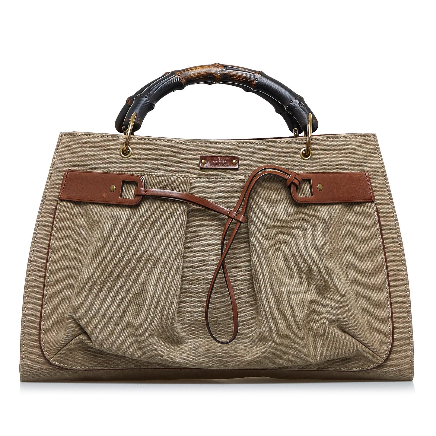 Gucci Bamboo Canvas Tote Bag (Rl4F7t)
