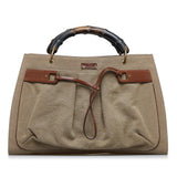 Gucci Bamboo Canvas Tote Bag (Rl4F7t)