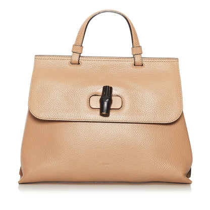 Gucci Bamboo Daily Leather Satchel (34552)