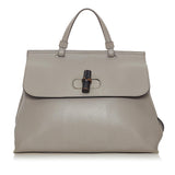 Gucci Bamboo Daily Leather Satchel (37212)