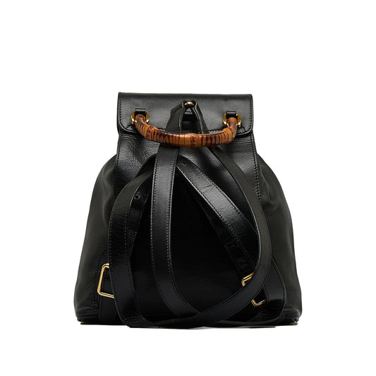 Gucci Bamboo Drawstring Leather Backpack (quqvrC)