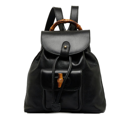 Gucci Bamboo Drawstring Leather Backpack (quqvrC)
