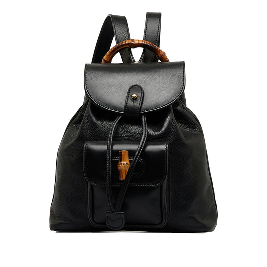 Gucci Bamboo Drawstring Leather Backpack (quqvrC)