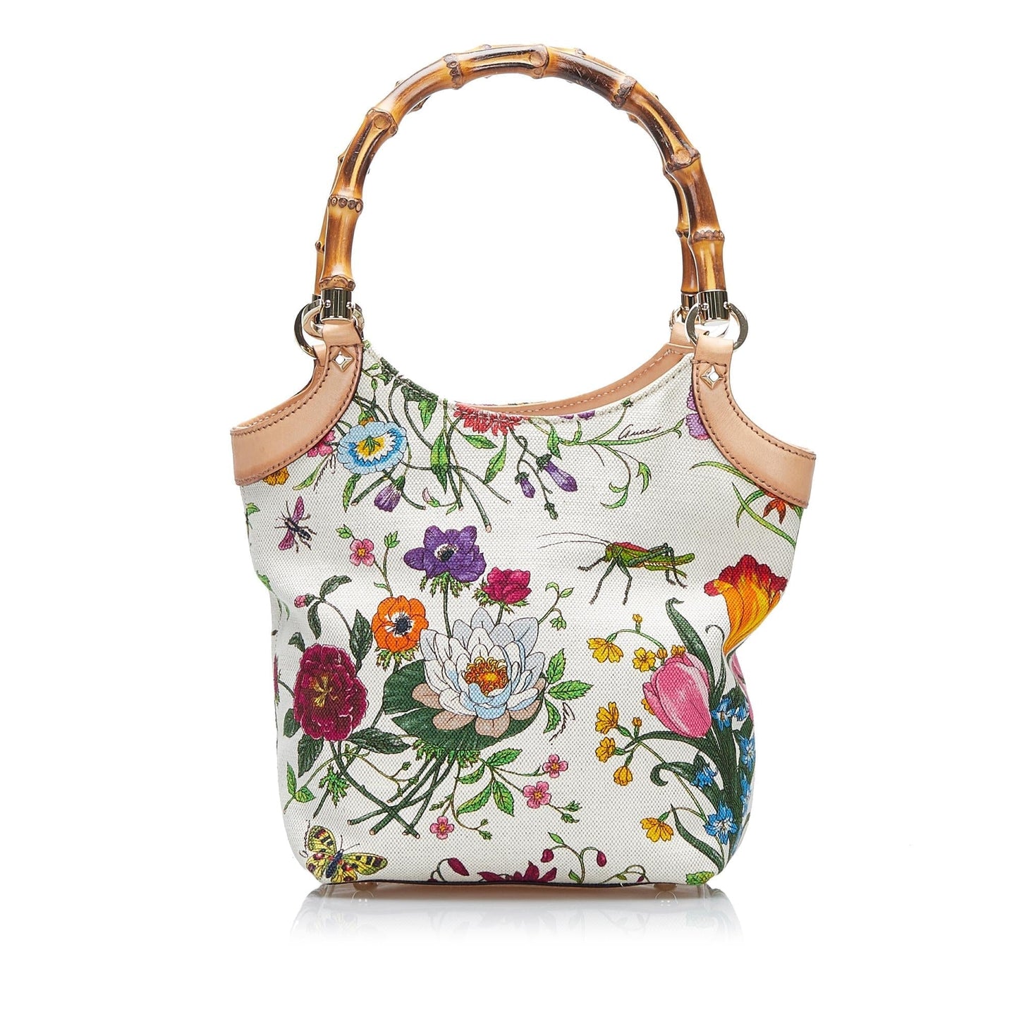 Gucci Bamboo Flora Handbag (HcnNHu)