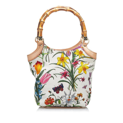 Gucci Bamboo Flora Handbag (HcnNHu)