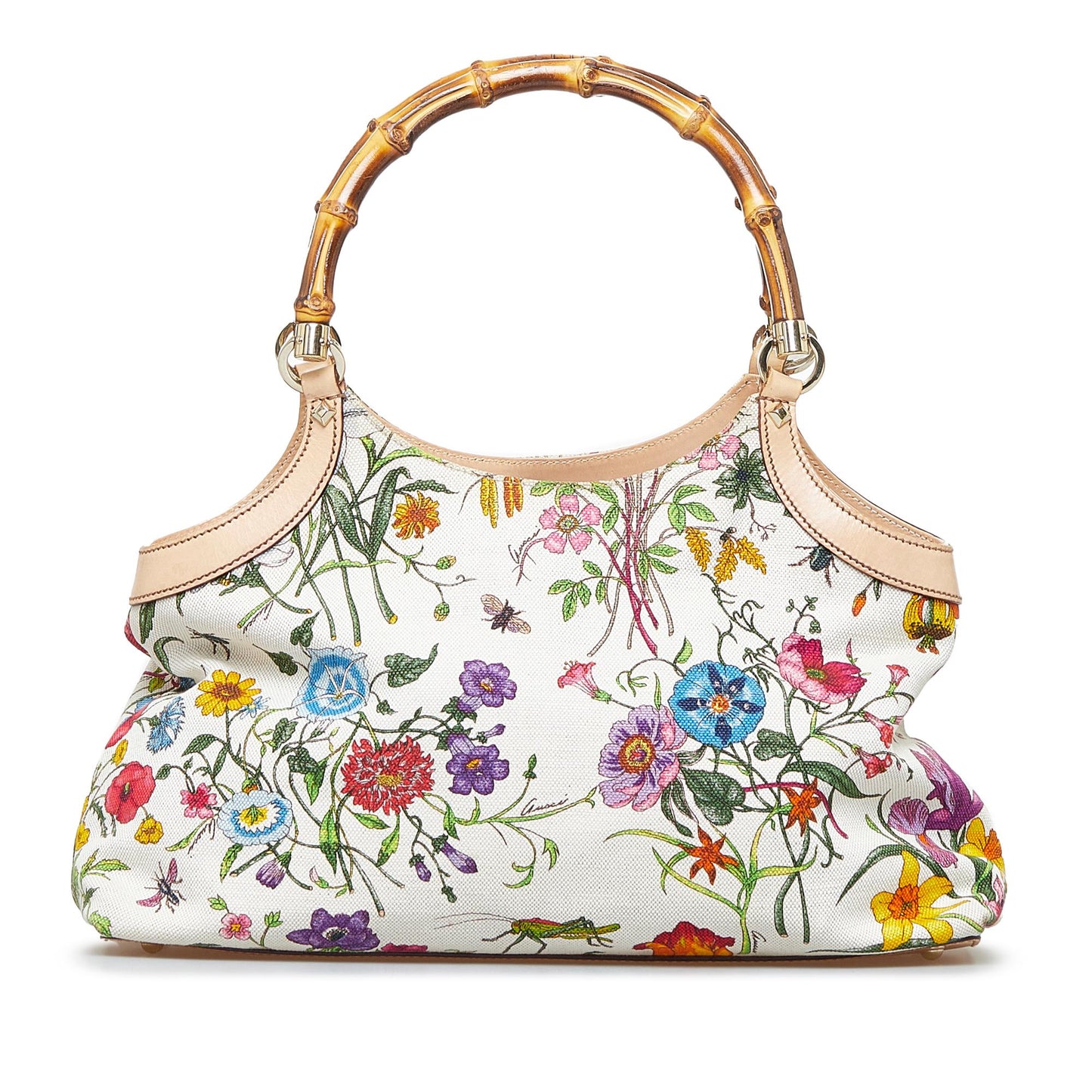 Gucci Bamboo Flora Handbag (cQcjVH)