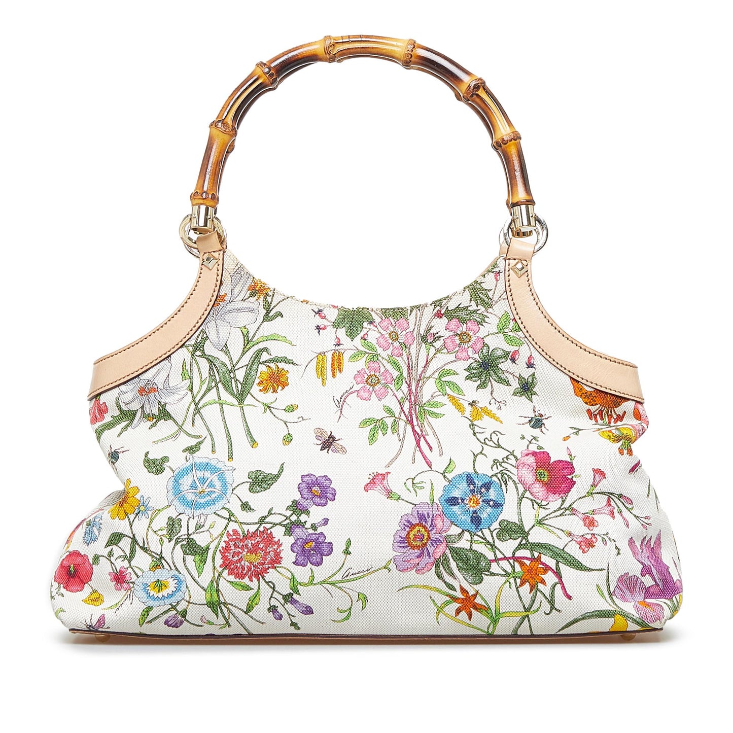 Gucci Bamboo Flora Handbag (cQcjVH)
