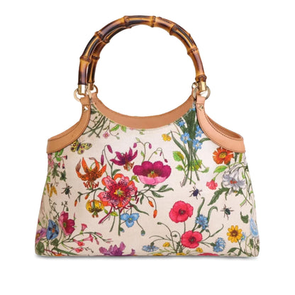 Gucci Bamboo Flora Handbag (UZba77)