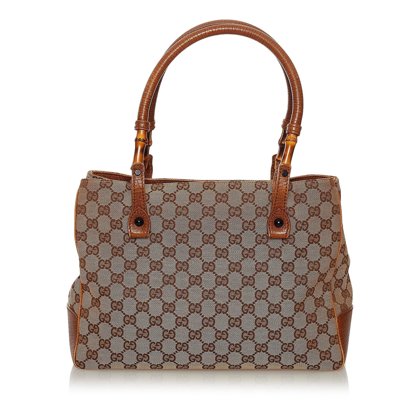 Gucci Bamboo GG Canvas Handbag (33647)
