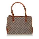 Gucci Bamboo GG Canvas Handbag (33647)
