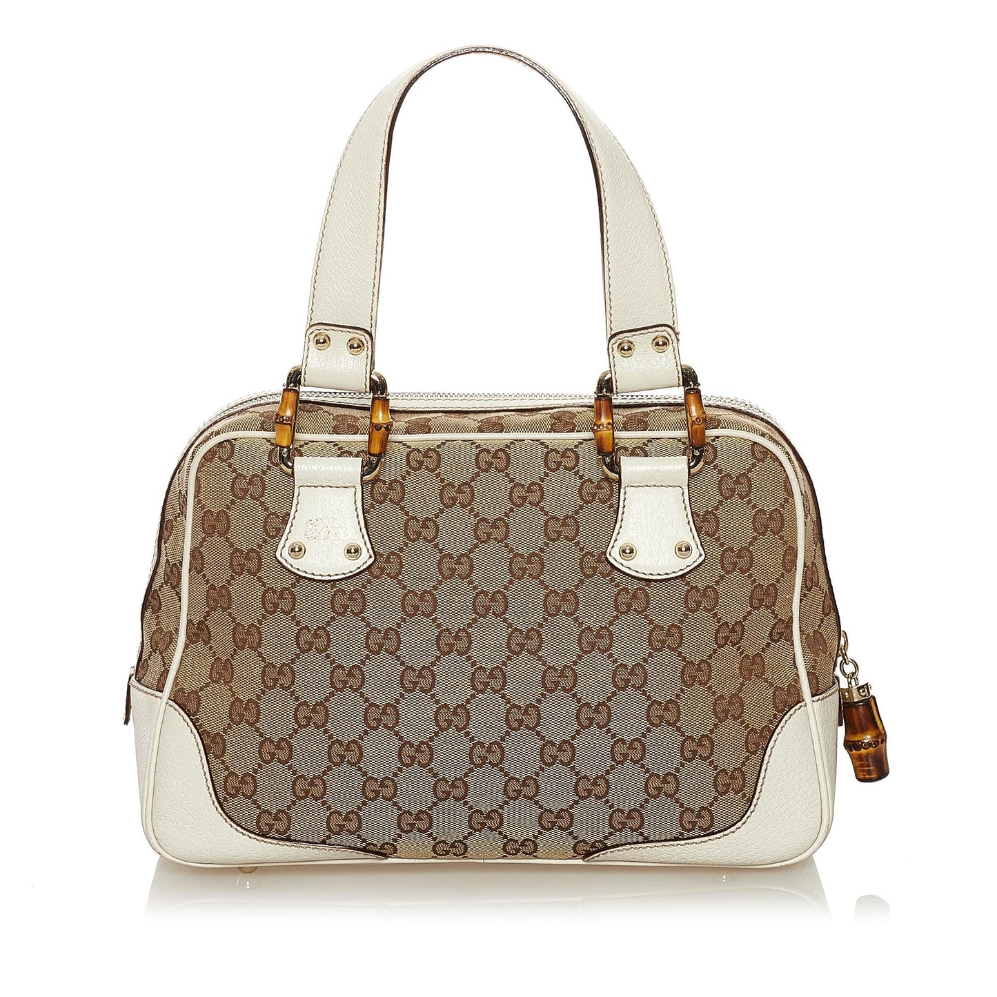 Gucci Bamboo GG Canvas Handbag (34529)