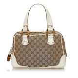 Gucci Bamboo GG Canvas Handbag (34529)