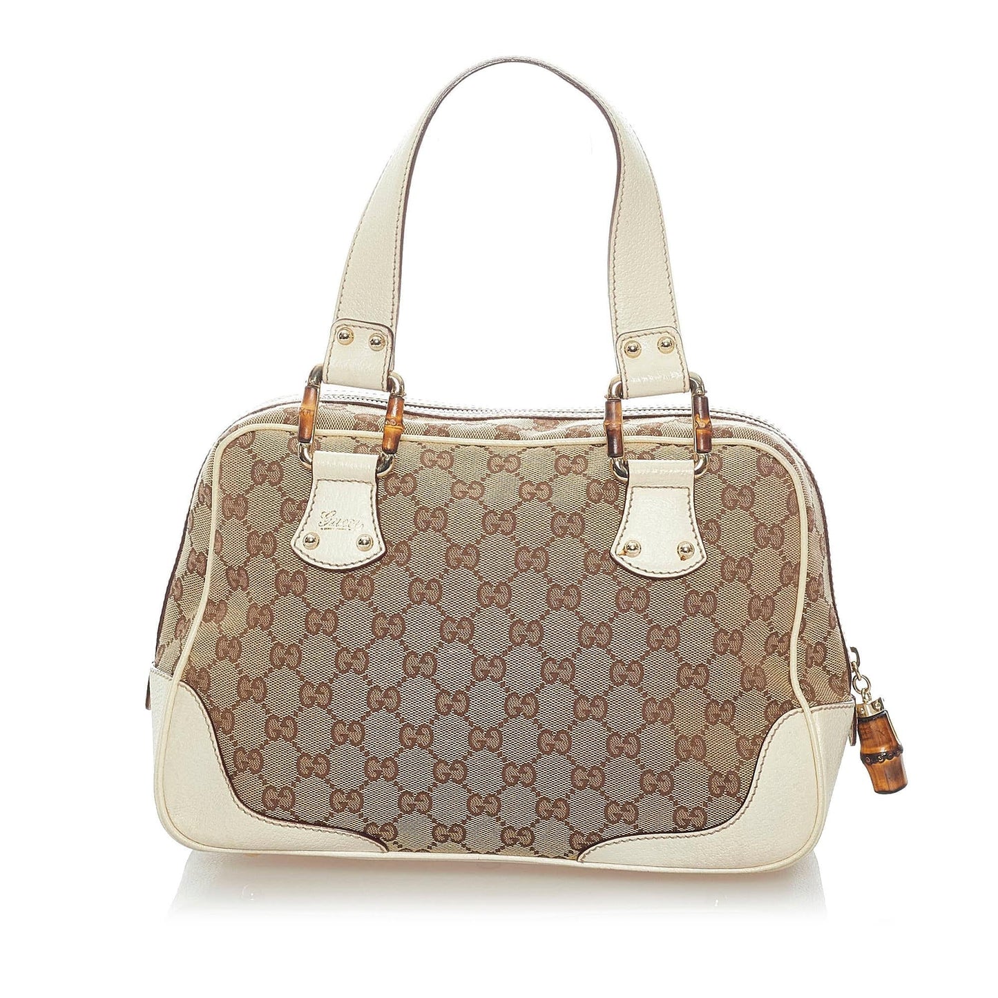 Gucci Bamboo GG Canvas Handbag (34689)
