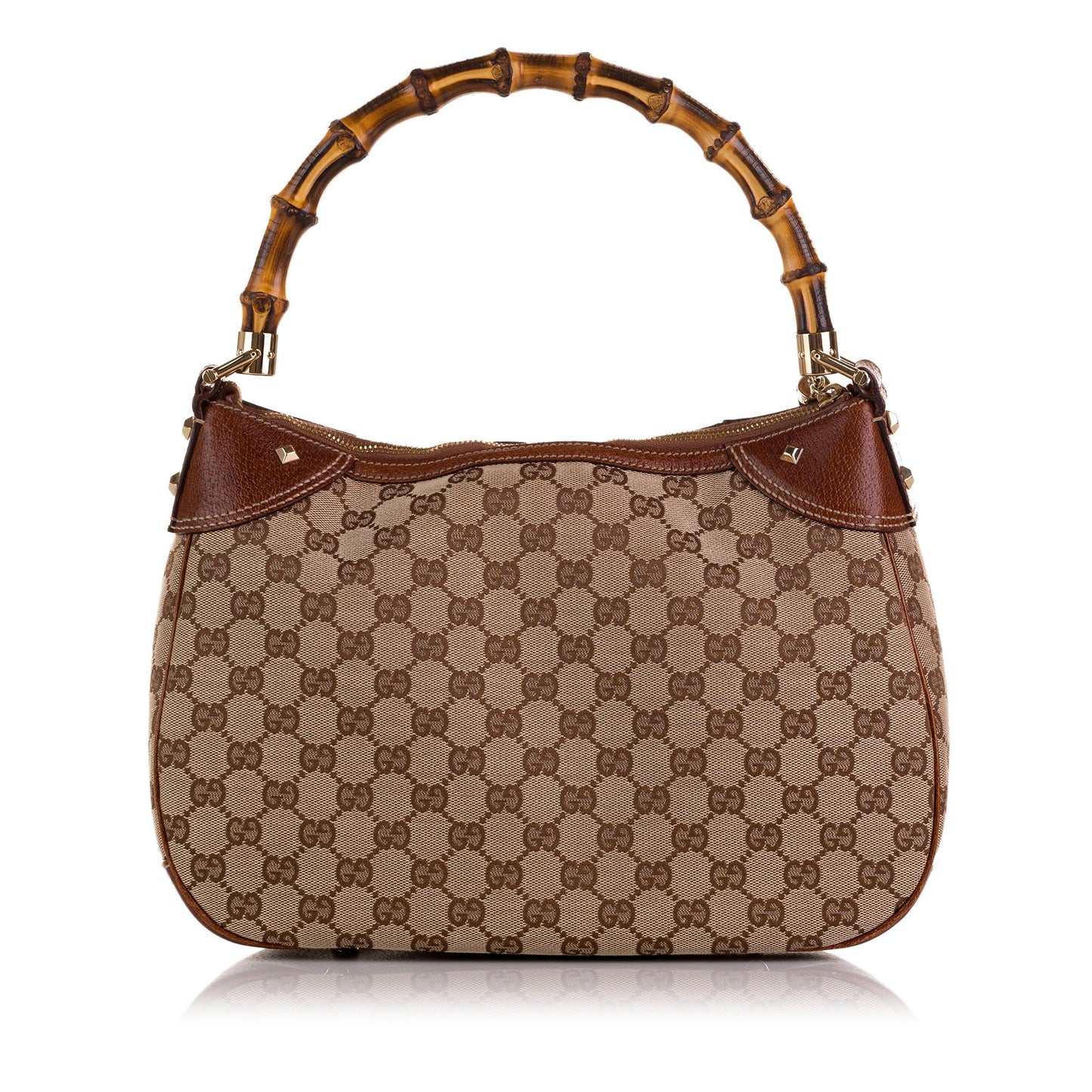 Gucci Bamboo GG Canvas Handbag (CCTUmU)