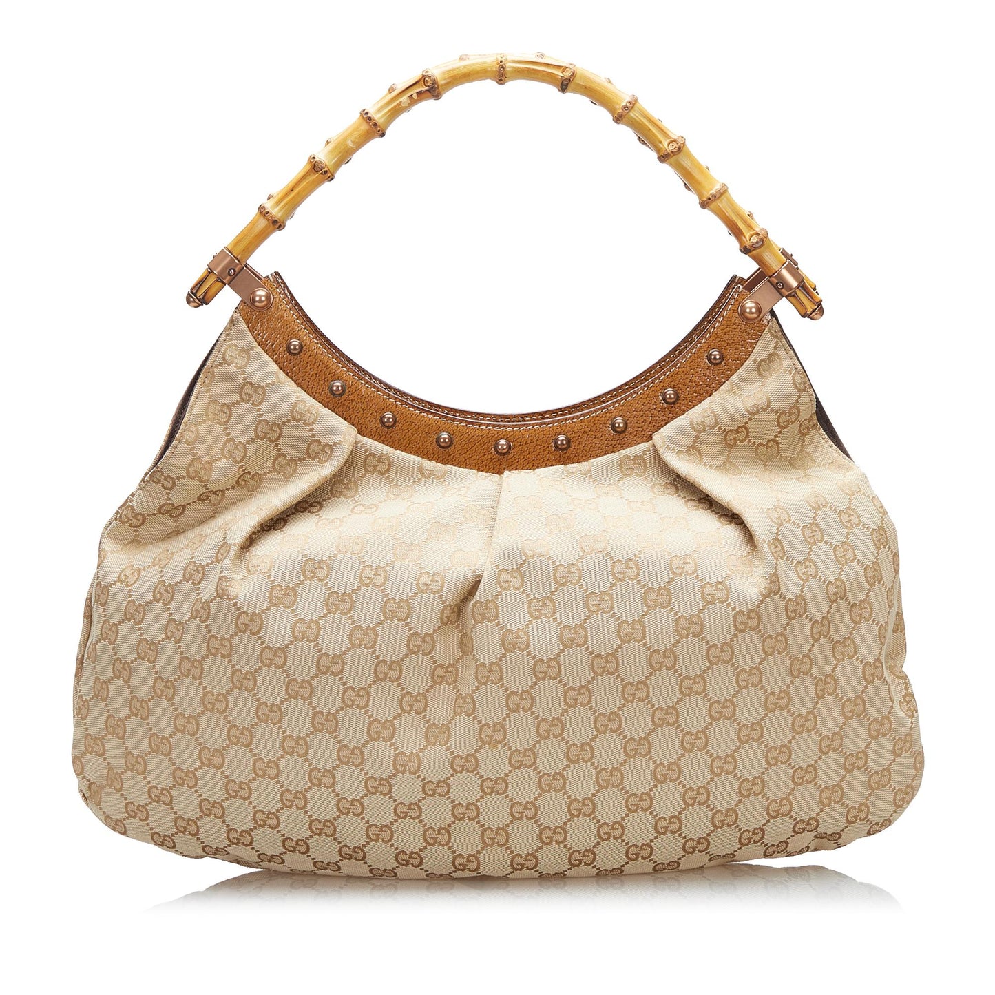 Gucci Bamboo GG Canvas Hobo (LcTL5C)