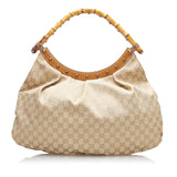 Gucci Bamboo GG Canvas Hobo (LcTL5C)