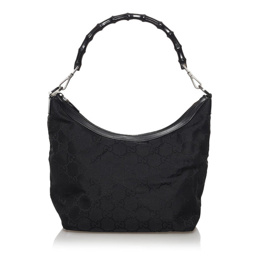 Gucci Bamboo GG Canvas Shoulder Bag (30713)