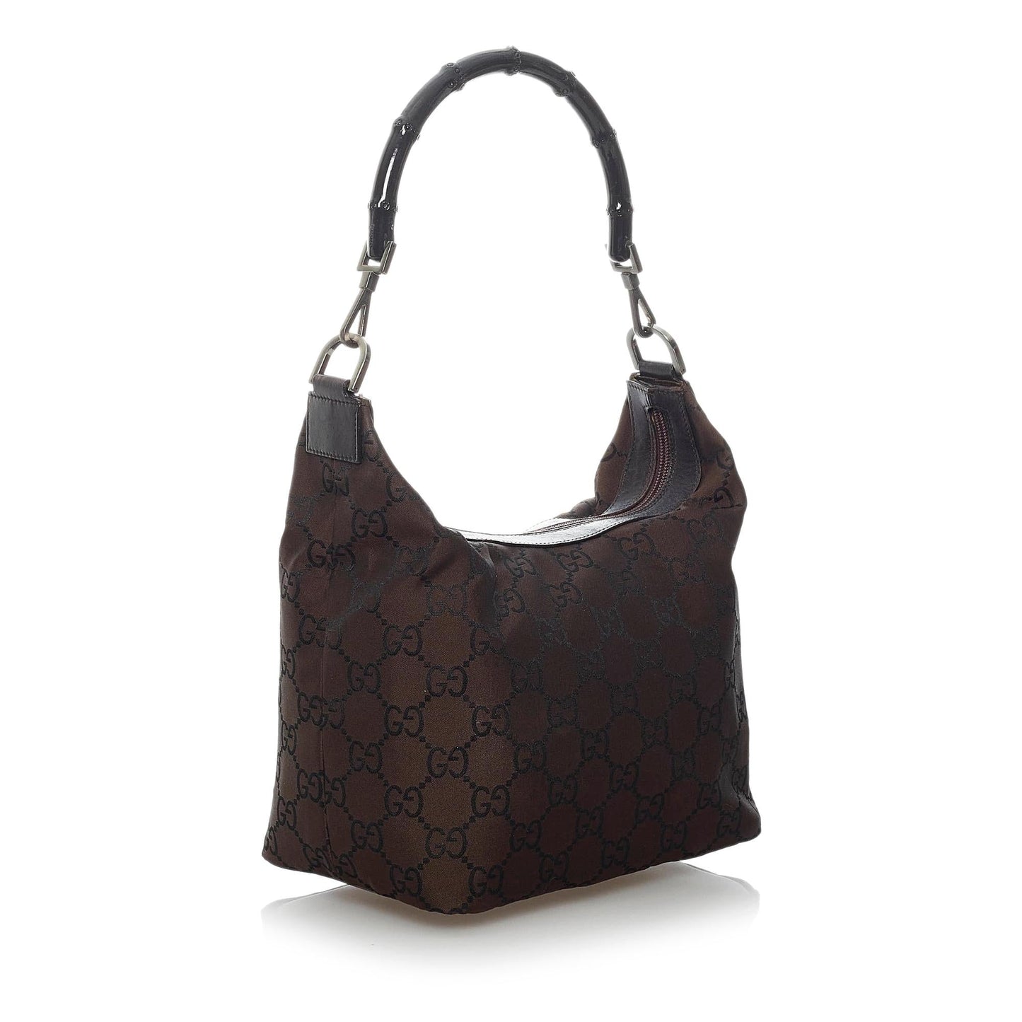 Gucci Bamboo GG Canvas Shoulder Bag (ejITql)