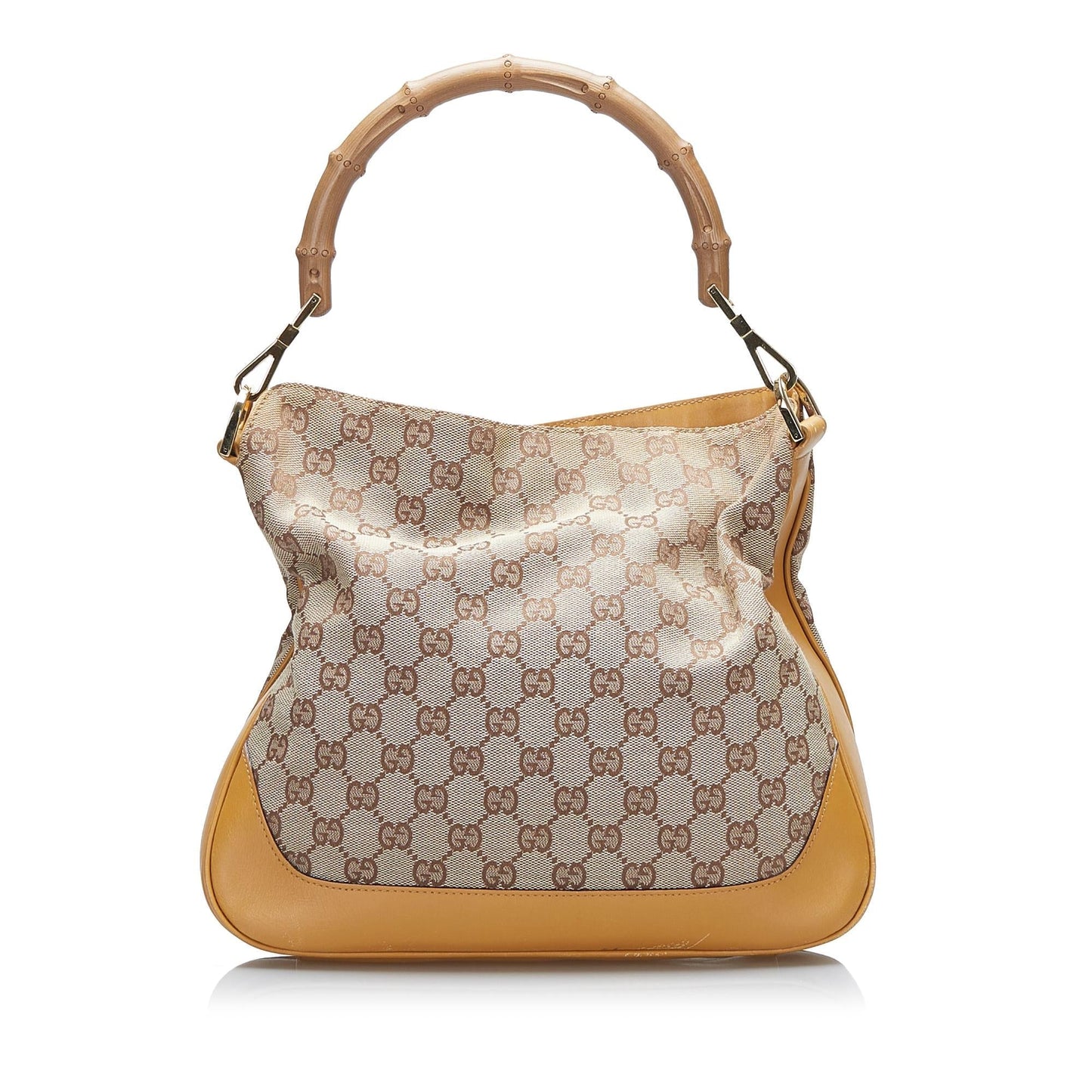 Gucci Bamboo GG Canvas Web Satchel (BEtU6T)