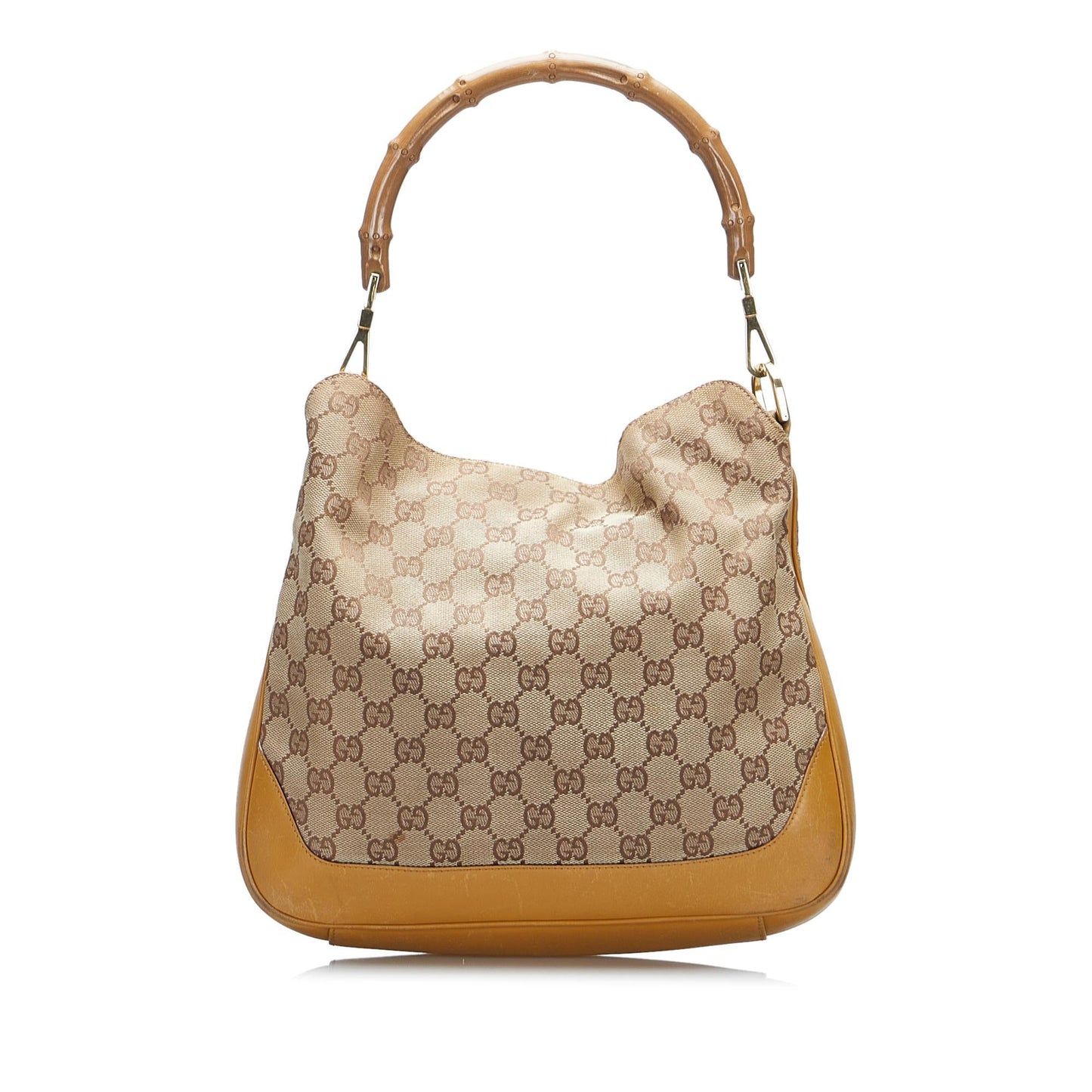 Gucci Bamboo GG Canvas Web Satchel (GPZYZn)