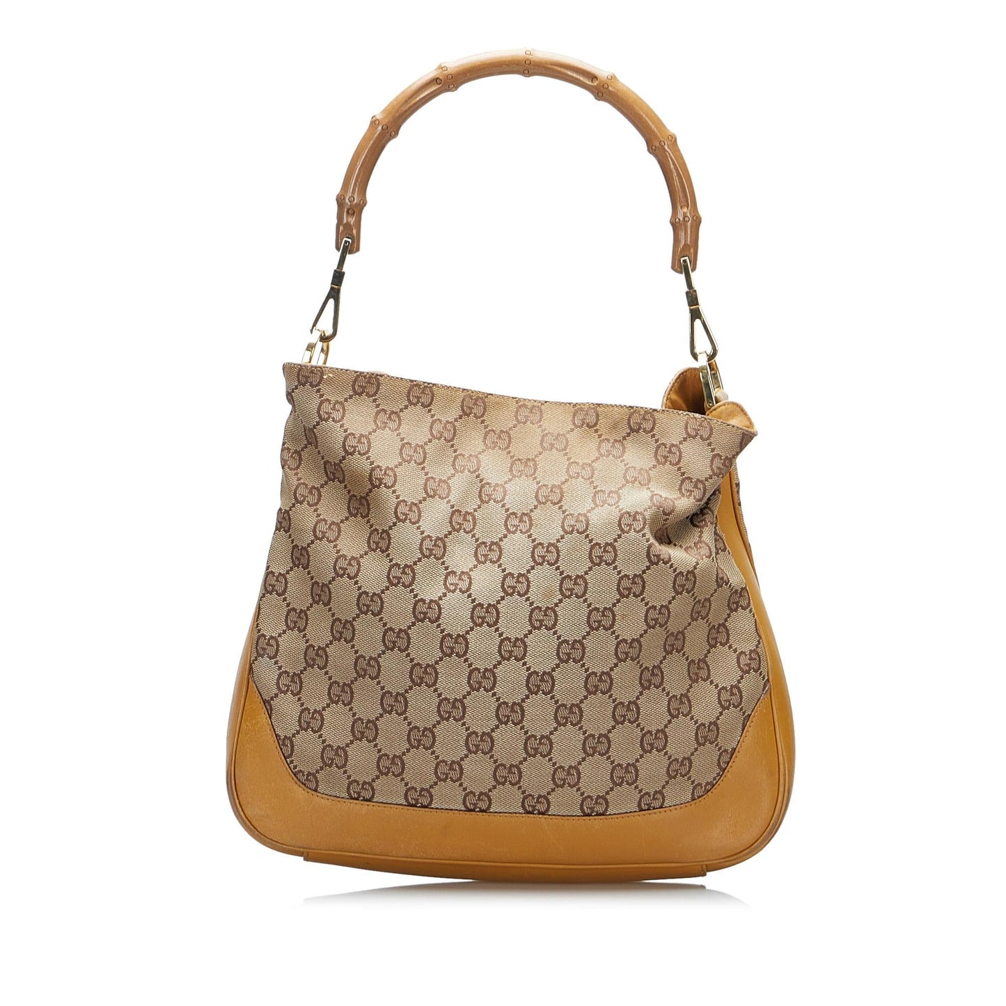 Gucci Bamboo GG Canvas Web Satchel (GPZYZn)