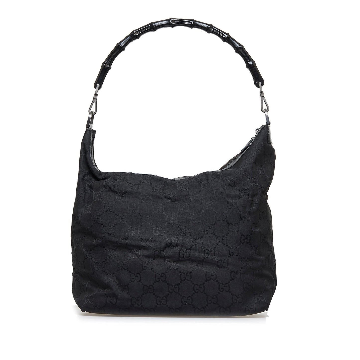 Gucci Bamboo GG Nylon Shoulder Bag (reGuen)