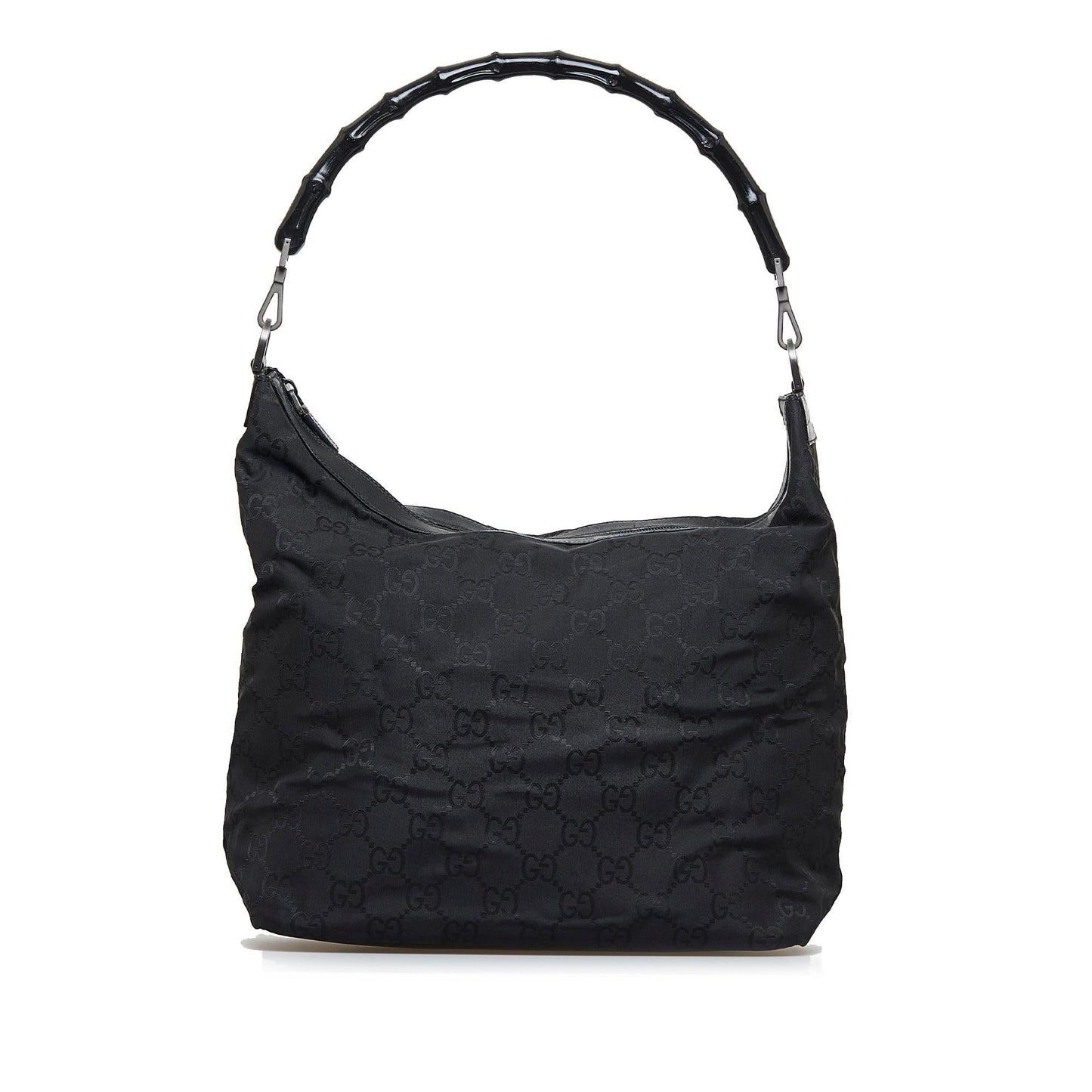 Gucci Bamboo GG Nylon Shoulder Bag (reGuen)