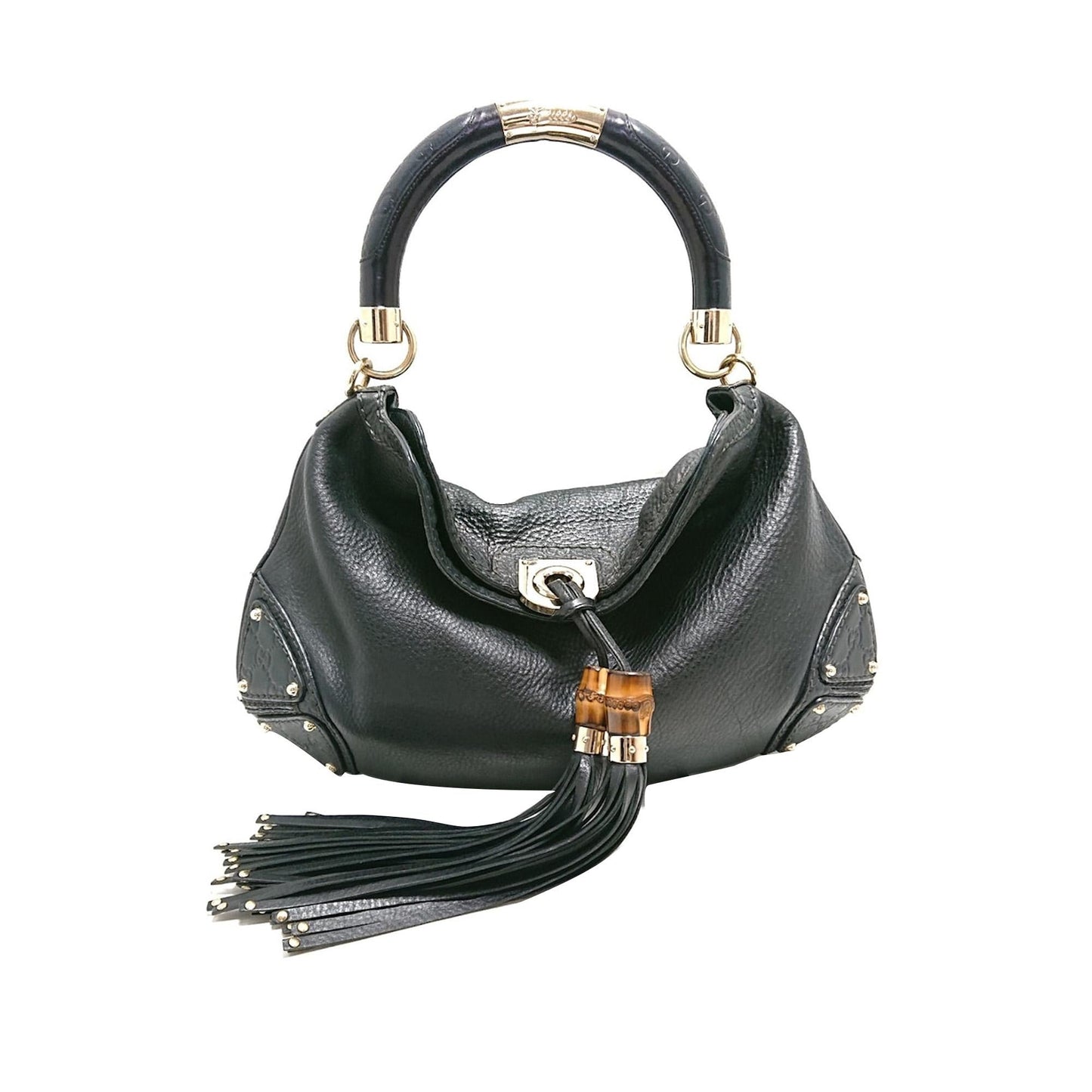 Gucci Bamboo Indy Leather Satchel (djoyCe)