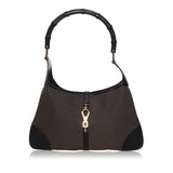 Gucci Bamboo Jackie Canvas Shoulder Bag (SHG-32753)