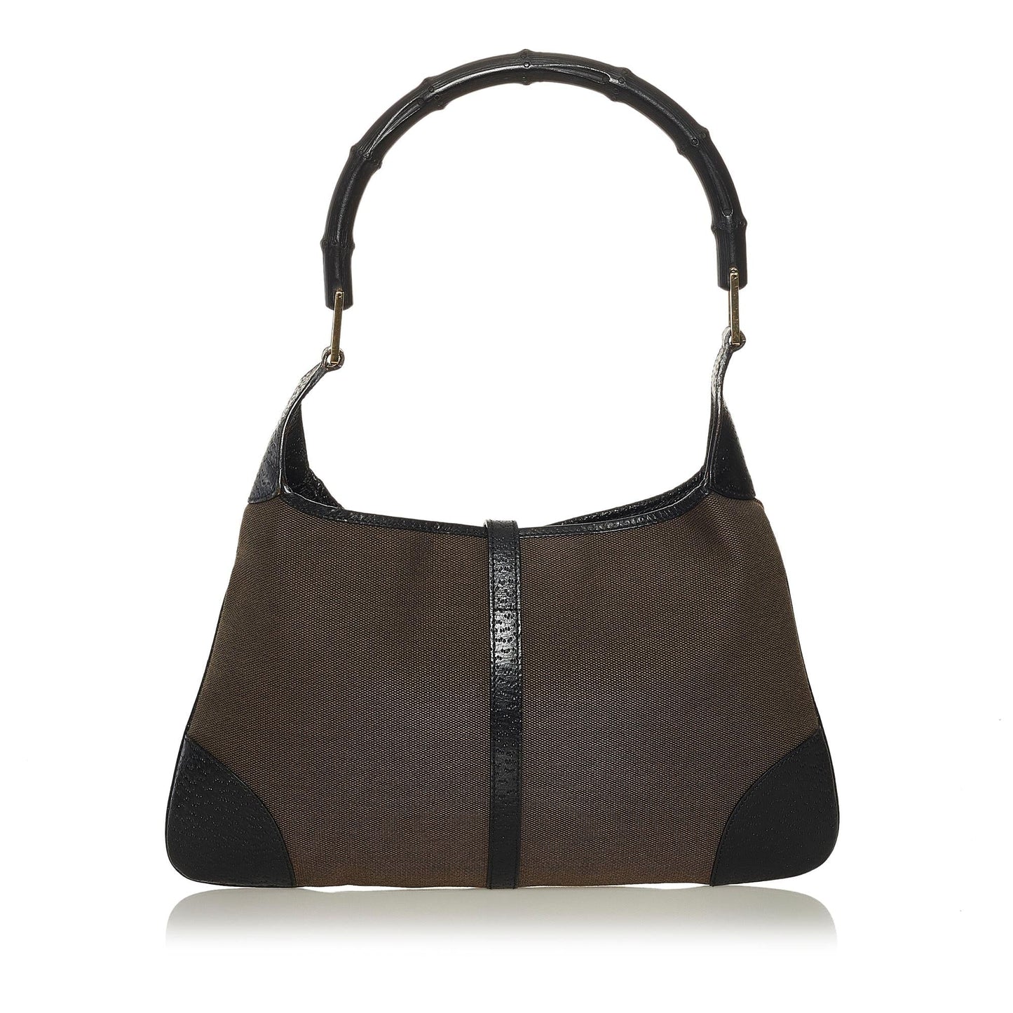 Gucci Bamboo Jackie Canvas Shoulder Bag (34844)