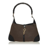 Gucci Bamboo Jackie Canvas Shoulder Bag (34844)