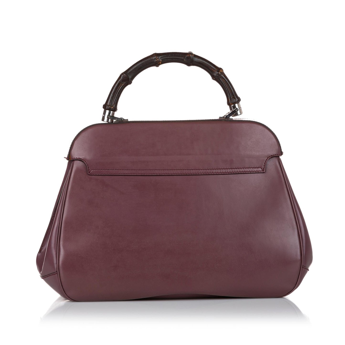 Gucci Bamboo Lady Lock Leather Handbag (OZa9ZR)