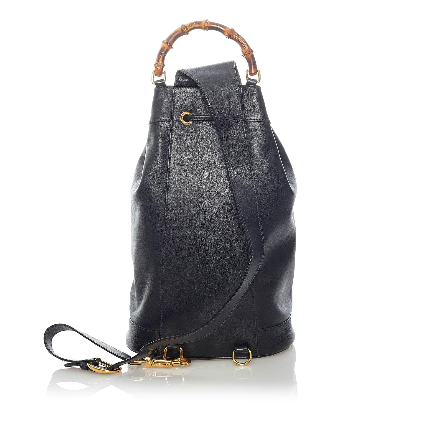 Gucci Bamboo Leather Backpack (33009)