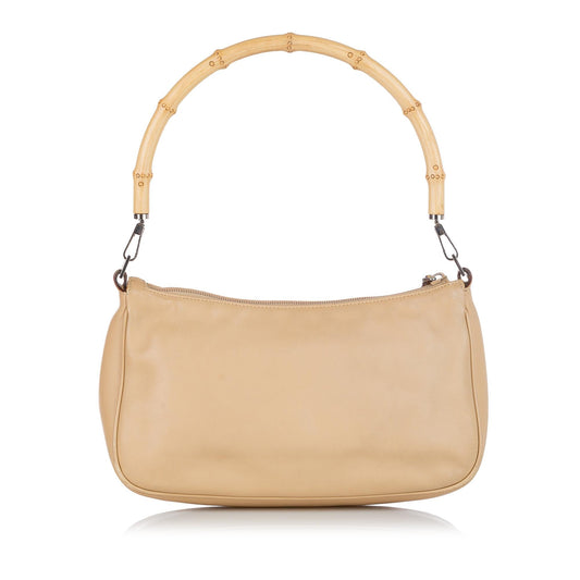 Gucci Bamboo Leather Baguette (23446)