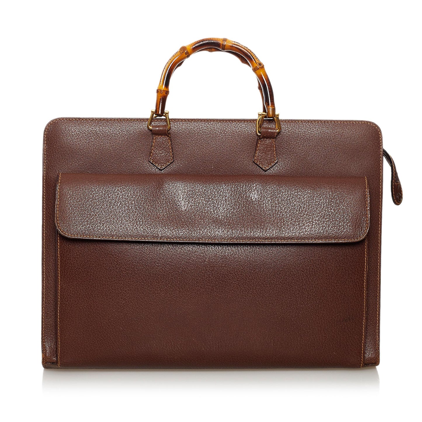 Gucci Bamboo Leather Briefcase (32849)