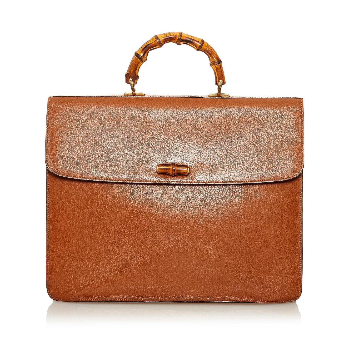 Gucci Bamboo Leather Business Bag (35046)