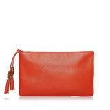 Gucci Bamboo Leather Clutch Bag (30712)