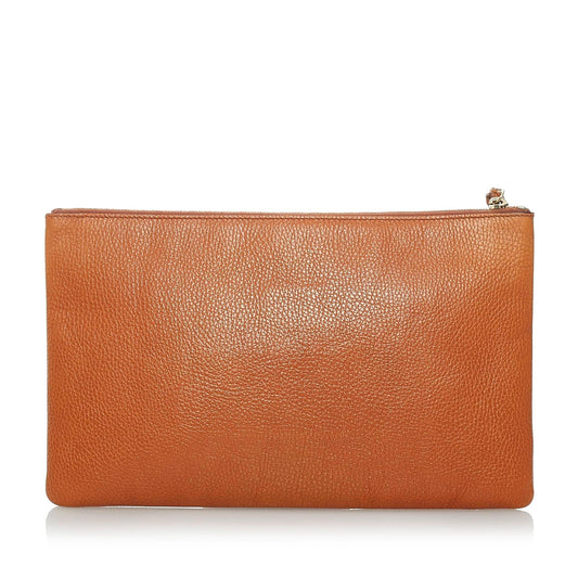 Gucci Bamboo Leather Clutch Bag (31194)