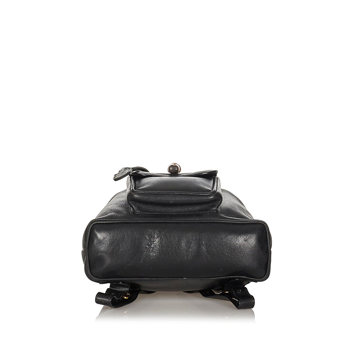 Gucci Bamboo Leather Drawstring Backpack (21546)