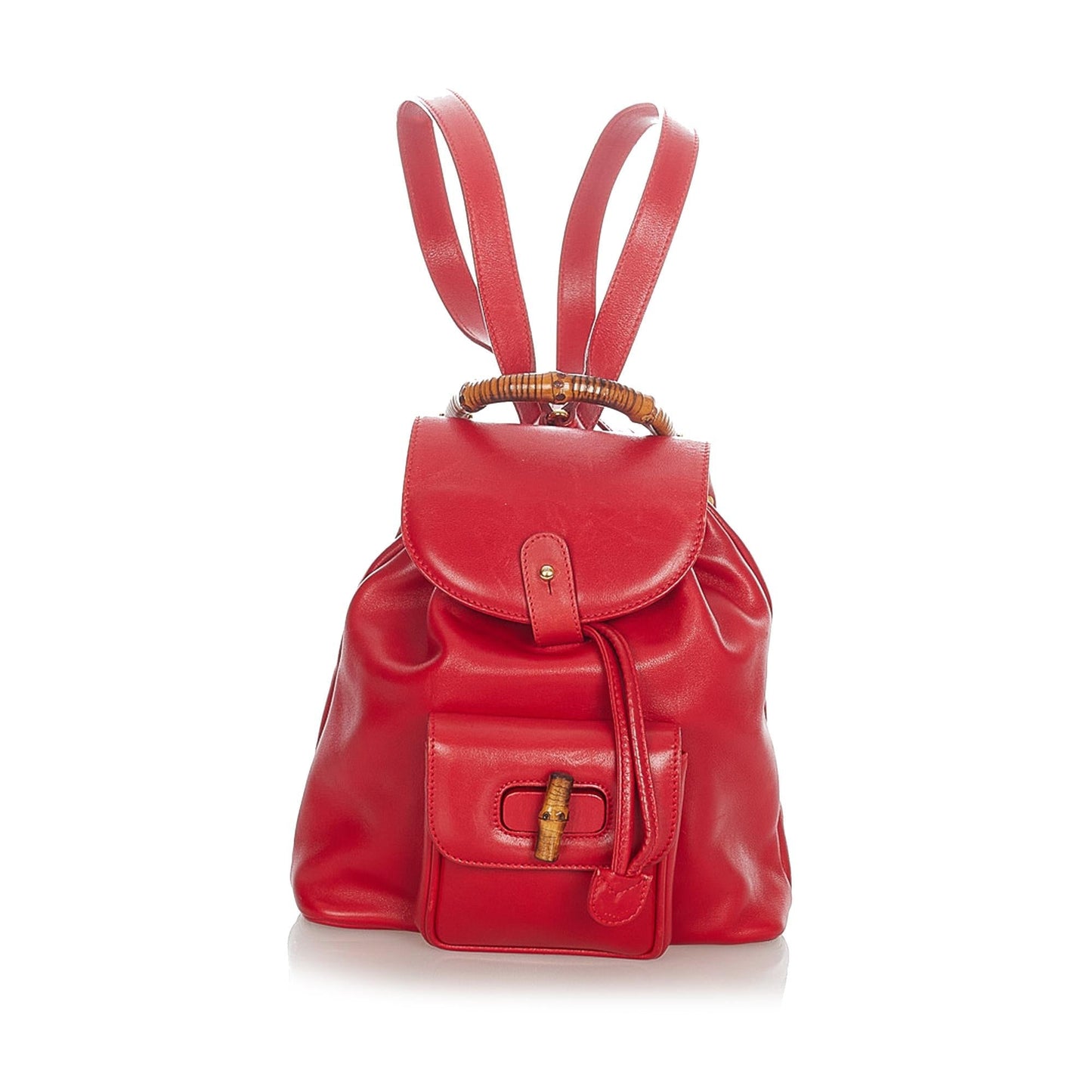Gucci Bamboo Leather Drawstring Mini Backpack (HWMiaE)