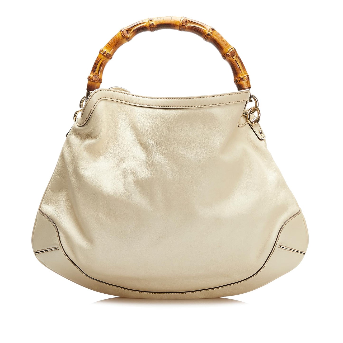 Gucci Bamboo Leather Handbag (35922)
