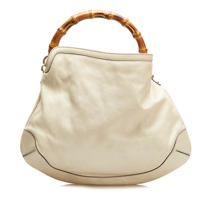 Gucci Bamboo Leather Handbag (35922)