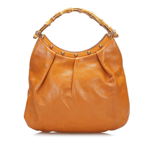 Gucci Bamboo Leather Hobo (3H4P8L)