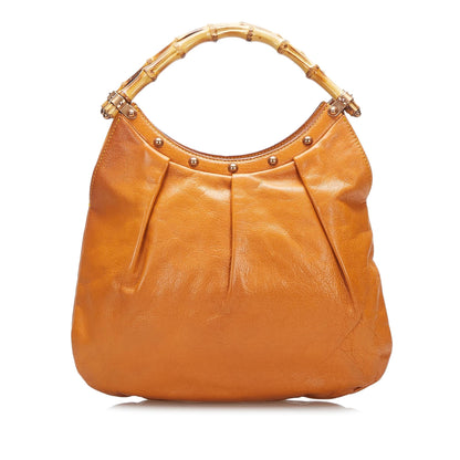 Gucci Bamboo Leather Hobo (3H4P8L)