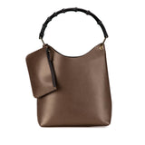 Gucci Bamboo Leather Shoulder Bag (KPbmQJ)