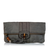 Gucci Bamboo Lucy Leather Clutch Bag (SHG-28447)