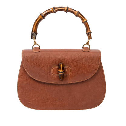 Gucci Bamboo Night Leather Satchel (3sJex1)